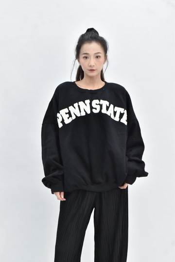 (F) sunny 內刷毛黑色長袖上衣