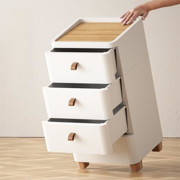 加厚抽屜式收納柜五斗柜塑料客廳零食置物多層家用臥室柜子
