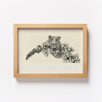 豐收鼠畫像 裝飾畫