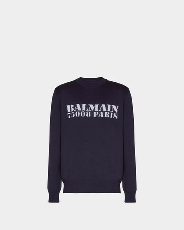 BALMAIN 黑色長袖毛衣 - M