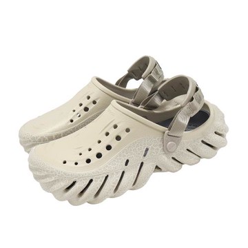 Crocs 洞洞鞋 Echo Crackle Clog 男鞋 波波暴石克駱格 蛾褐 涼拖鞋 卡駱馳 2116300LJ