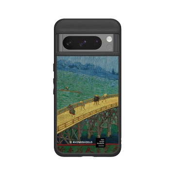 Pixel 8 Pro SolidSuit 黑 - Van Gogh Museum - 雨中橋：仿歌川廣重