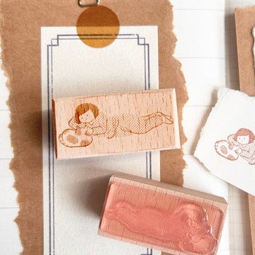 吳郁小姐摸貓貓 | 印章