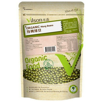 短效促銷【米森 vilson】有機綠豆(450g)效期2026.09.24
