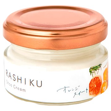 RASHIKU 鞋油乳霜 皮革保養乳霜 40ml  甜橘