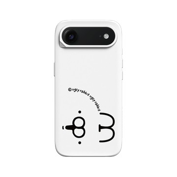 iPhone Air SolidX 白 - Ugly Rabbit 醜白兔 - 表情經典款