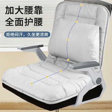 護腰坐墊腰靠墊辦公室坐墊久坐矯正坐姿座墊靠背一體椅墊腰枕調節