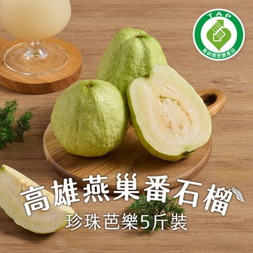 【鮮食堂】X【匯通果菜合作社】高雄燕巢番石榴/珍珠芭樂x2箱(約6~8顆/5斤裝/箱_常溫)產銷履歷 預購 下單後約14個工作天左右出貨