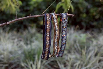 藍織騰 / 圖騰 / 織帶 髮帶 髮箍