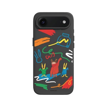 iPhone Air SolidX 黑 - 幾米 Jimmy Liao - 兔子系列-大毛衣