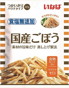 いなば食品 いなば 国産ごぼう 食塩無添加 40g×10個