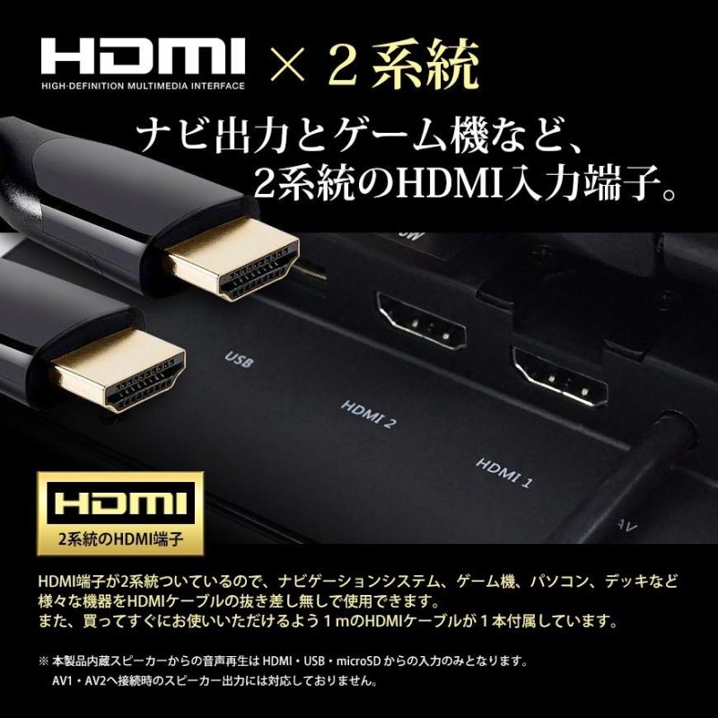 SEEK HDMIケーブル付 オンダッシュモニター 7インチ ミラーリング HDMI2系統 12V 液晶モニター 車載モニター ワイド 5系統入力  IPS液晶 国内点検 送料無料 | LINEショッピング