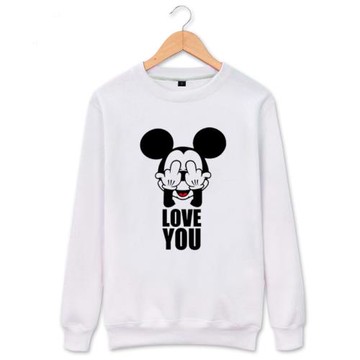 秋冬韓版情侶卡通班服套頭衛衣