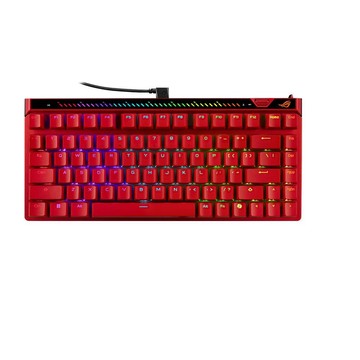 ASUS Falchion Ace 75 HE 有線電競鍵盤 磁軸 紅 8KHz輪詢率 霍爾感應器 熱插拔