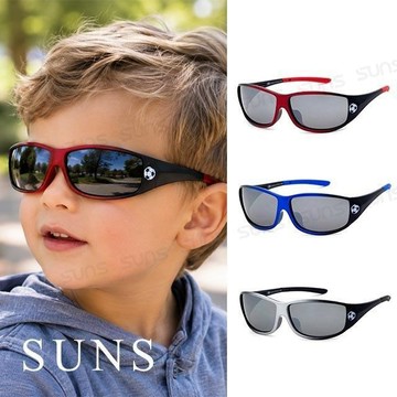 【SUNS】MIT兒童太陽眼鏡 足球造型 休閒墨鏡 抗UV(69526)