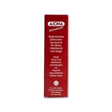 AJONA 德國超濃縮齒舌清潔雙效護齦牙膏25ml/紅盒(牙齒保健舌苔清潔無氟牙膏,口腔清新去除口臭成人牙膏)