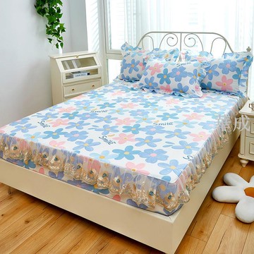 純棉床笠 單件花邊床罩 防滑床單 全棉床套 席夢思保護套床墊套 罩單雙人床罩 網紅床包 花邊床笠 床包