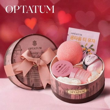 享受me time🧖🏻‍♀️【OPTATUM】輕奢香氛沐浴5件組禮盒｜含沐浴球+去角質+沐浴鹽+海綿+濟州柚子茶