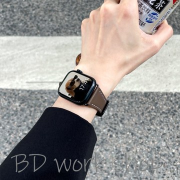 精緻小蠻腰真皮錶帶 適用 Apple Watch 11 錶帶 s10 9 8 7 6 5 SE 蘋果手錶錶帶 蘋果錶帶