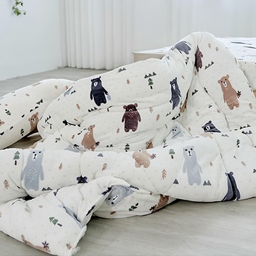 BUHO 布歐 極柔暖法蘭絨床包三件組  雙人  庫瑪歐巴