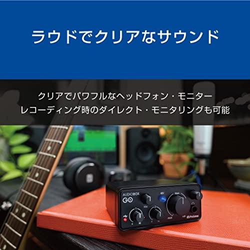 PreSonus AudioBox GO オーディオインターフェイス 24Bit 96kHz iOS Android macOS Windows ChromeOS対応 Studio One Primeバンドル