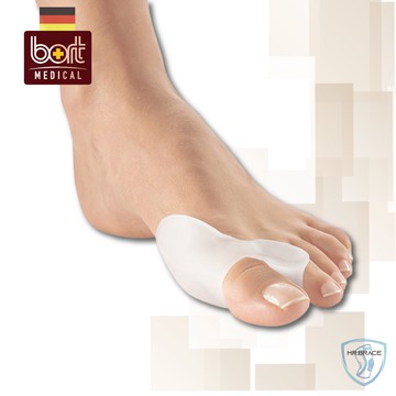 《BORT》德國製拇趾柔韌矽膠分隔保護墊|1片/盒
