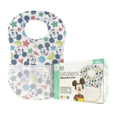 ✨現貨✨日本????2024新版 Costco Bibsters 拋棄式圍兜 輕便易攜 米奇/米妮/小熊維尼 /小飛象60入