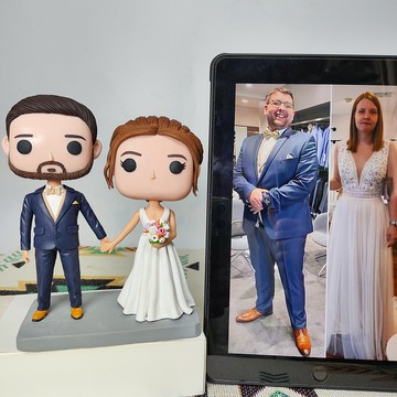客製化3D人像公仔 訂製手工Funko Pop情侶父母夫妻結婚週年禮物