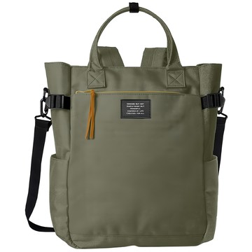 Sayaka 紗彌佳 日系中性厚磅大容量機能三用法後背包/手提包/電腦/通勤包 Set  綠色  25.5 x 13 x 38cm