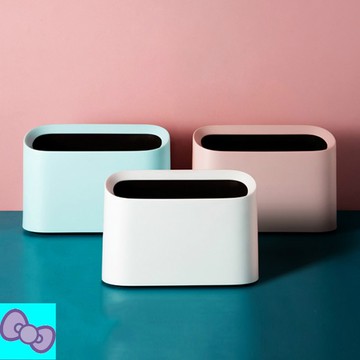 桌面垃圾桶 桌上垃圾筒 壓圈迷你小號垃圾桶 北歐簡約化妝台垃圾筒 垃圾袋 垃圾簍 化妝品收納盒 垃圾袋收納桶 小紙蔞