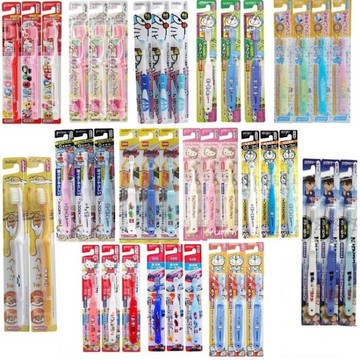 日本【Ebisu】歡樂卡通系列 兒童專用牙刷 多年齡層 單支顏色隨機出貨