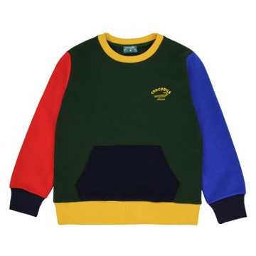 Crocodile Junior小鱷魚童裝- 撞色拼接大口袋上衣 ( C68495-04 小童款)