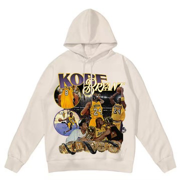 Kobe 科比 柯比 做舊帽t 美式復古帽t 帽T 落肩 寬鬆 印花水洗衛衣 美式複古連帽衛衣潮 客製化帽T 厚磅帽t