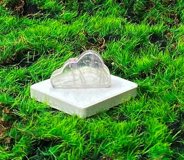 能量擺飾-天然可愛漸層彩虹小螢石雲朵 增智慧 增加創意思考