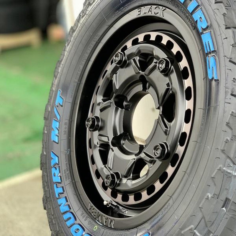 マッドタイヤ JB64 JB23 JA11 ジムニー 新品 16インチ タイヤホイールセット トーヨー オープンカントリー MT 2275/75R16  ホワイトレター | LINEショッピング