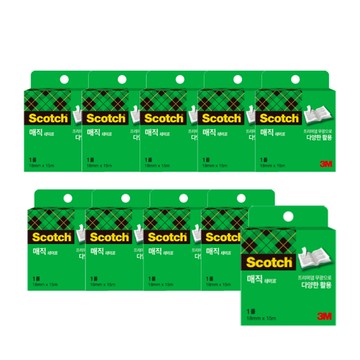 Scotch 思高 810 神奇隱形膠帶補充包  10個  單色