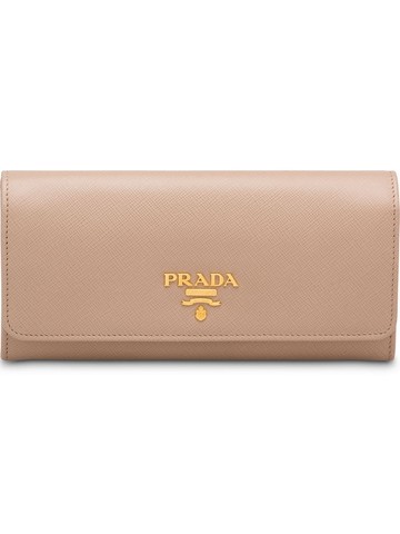 Prada - Leather wallet - women - Leather/Leather/Metal - One Size - Pink