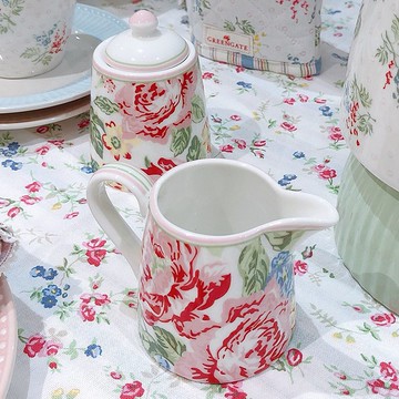 丹麥GreenGate Emmaline white 奶罐 / 糖罐