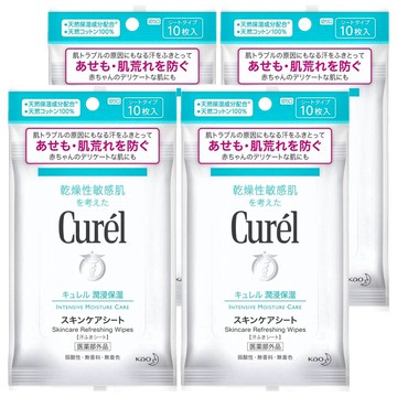 Curel 珂潤 溫和保濕潔膚紙 10張  4包  54ml