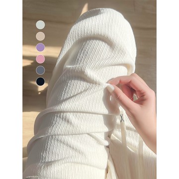 【🍒櫻桃大尺碼】M-4XL 大尺碼冰絲窄版闊腿褲女夏季薄款高腰垂感寬鬆小個子韓版直筒褲休閒褲子