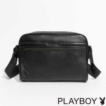 PLAYBOY - 大斜背包  Macho系列 - 黑色