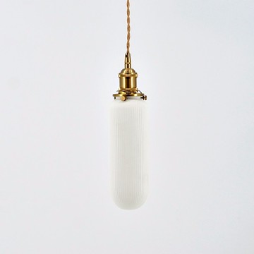 簡約現代 日式線條長形霧面陶瓷玄關餐廳小吊燈