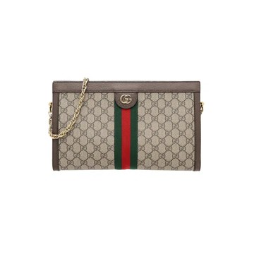GUCCI 503876 OPHIDIA 老花帆布鏈條包斜背包