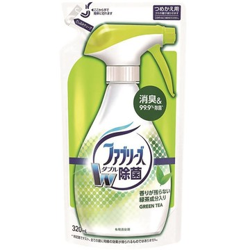 風倍清織物除菌消臭噴霧補充320ml-綠茶