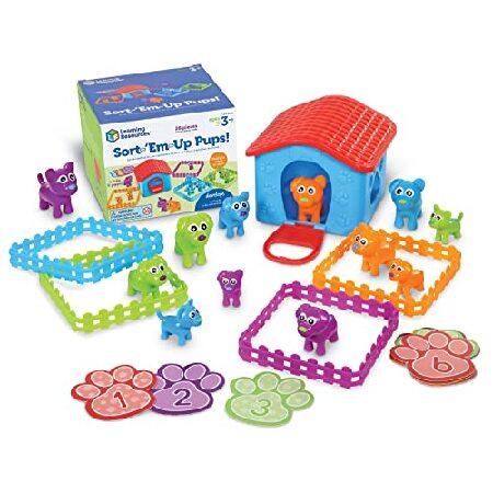 Learning Resources Sort-'Em-Up Pups, Sorting ＆ Matching, 28