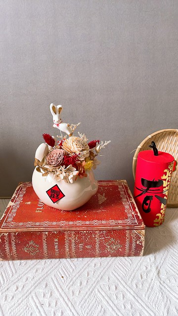 玉兔迎春新年桌花