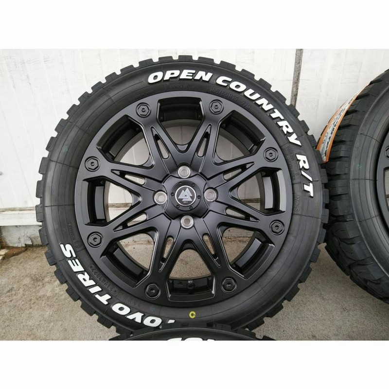 サマータイヤ TOYO オープンカントリー RT ホワイトレター 165/60R15 人気 ハイゼットジャンボ タイヤホイール MUD-X |  LINEショッピング