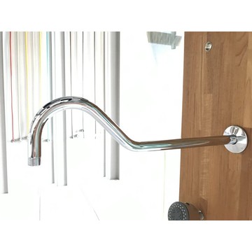 頂噴彎管 花灑臂 明裝 淋浴管 淋浴升降桿 噴頭支架連接桿 內外螺紋淋浴彎管 暗裝入牆淋浴花灑桿