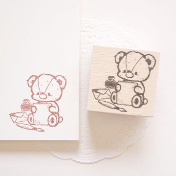 印章 - 寫信的泰迪熊