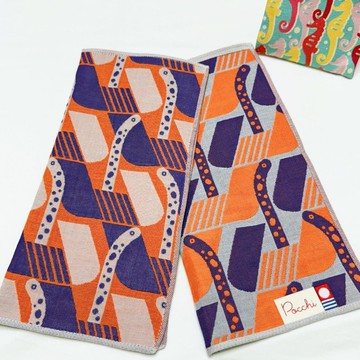 今治認證三重紗雙面手帕 - 花園鰻